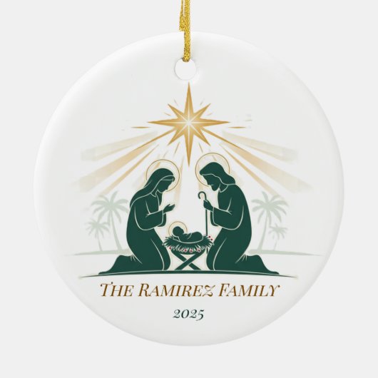 Together Under the Star Nativity Ornament (Achterkant)