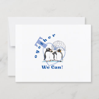 Together We Can | Motivational quote  Briefkaart