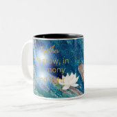 Together We Grow Mug – Harmony & Light Affirmation (Devant gauche)