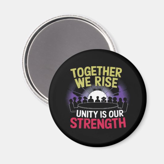 Together We Rise Inspiron Design Magneet (Voorkant / Achterkant)