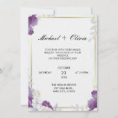 Together With Their Families Wedding Invitation Wo (Devant)