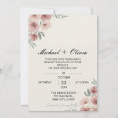 Together with Their Families Wedding Invitation Wo (Devant)