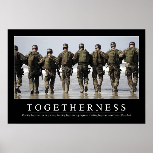 Togetherheid: Inspirerend prijsopgave Poster (Voorkant)