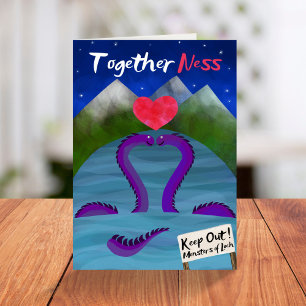 TogetherNess Loch Ness grappige Dag van de Valenti Kaart