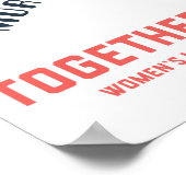 Togethore we stijgen - geen oorlogen meer! poster (Hoek)