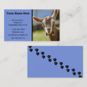 Toggenburg Dairy Goat Kind Visitekaartje (Voorkant / Achterkant)