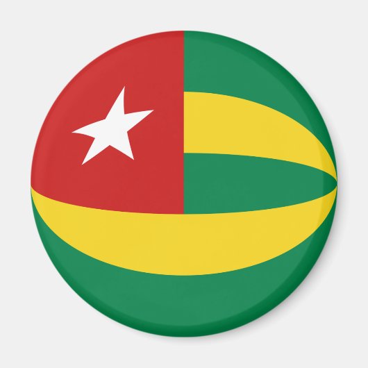 Togo Aimant Drapeau Fisheye (Devant)