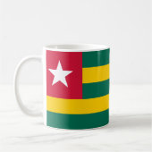 Togo Drapeau Céramique Café Mug (Gauche)