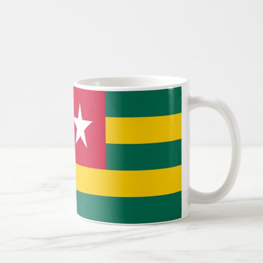 Togo Drapeau Céramique Café Mug (Droite)