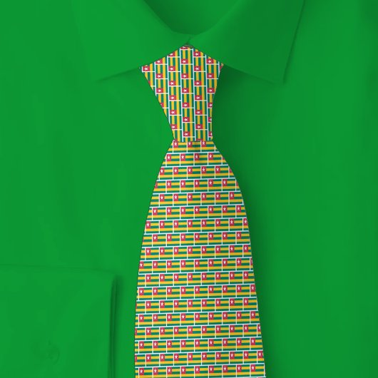 Togo Flag Brick Pattern Stropdas
