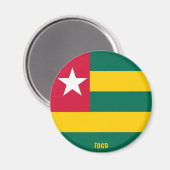 Togo Flag Charming Patriottic Magneet (Voorkant / Achterkant)