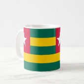 Togo Flag Keramische Koffie Mok (Voorkant links)