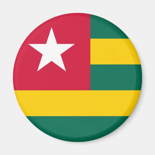 Togo Flag Magnet Magneet (Voorkant)