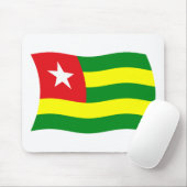 Togo Flag Mousepad Muismat (Met muis)