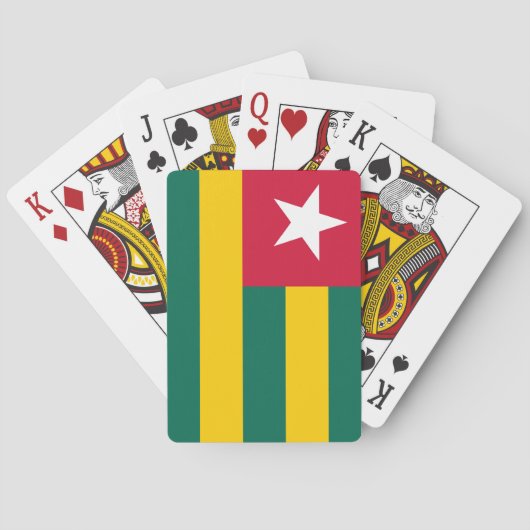 Togo Flag Pokerkaarten (Achterkant)