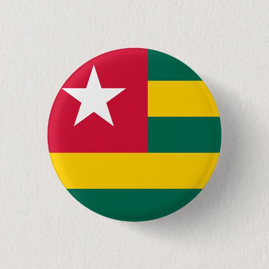 Togo Flag Ronde Button 3,2 Cm (Voorkant)