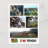 Togo - I Love - Briefkaart (Voorkant)
