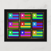 Togo Multihue drapeaux Carte postale (Devant)