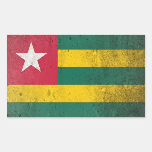 Togo Rechthoekige Sticker (Voorkant)