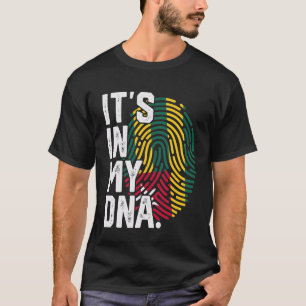 Togo Roots Vlag Vingerafdruk Grafisch Patriottisch T-shirt