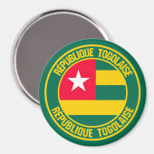 Togo Round Emblem Magneet (Voorkant / Achterkant)