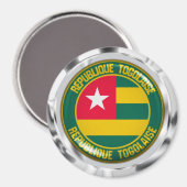 Togo Round Emblem Magneet (Voorkant / Achterkant)
