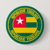 Togo Round Emblem Ronde Button 7,6 Cm (Voorkant)