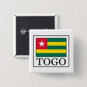 Togo Vierkante Button 5,1 Cm (Voorkant /achterkant)