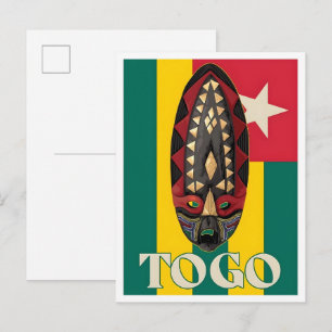 Togo Vintage Reizen  Briefkaart