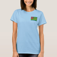 Togo Vlag + Landkaart T-Shirt