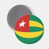 Togo Vlag magneet (Voorkant / Achterkant)