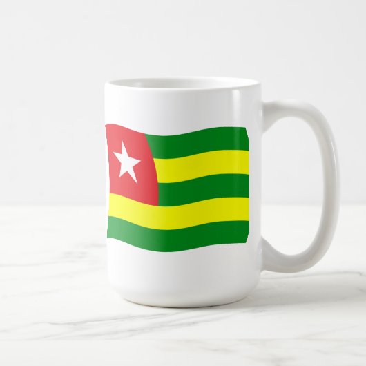 Togo Vlag Mokka Koffiemok (Rechts)