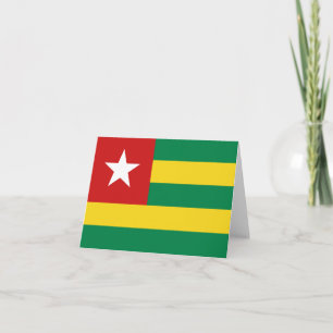 Togo Vlag Notitiekaart