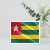 Togo - Waving Flag - Briefkaart (Staand voorkant)