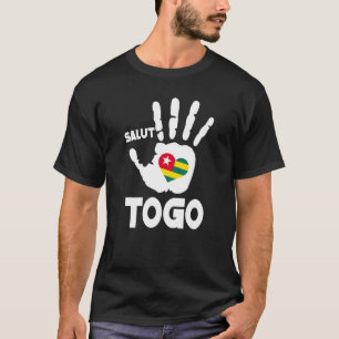 Togo With Togolese Flag In A Heart Love Togo T-shirt