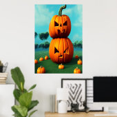 Toi et moi, Citrouille | AI Art Poster (Bureau à domicile)