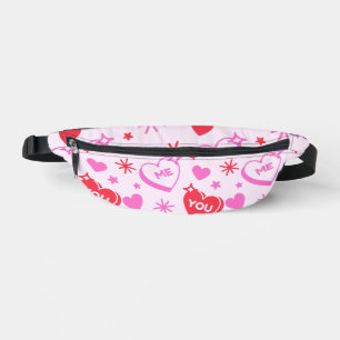 Toi et Moi Cœurs Romantiques Sac Banane