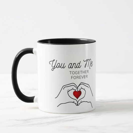 Toi Et Moi Ensemble Pour Toujours Mug (Gauche)