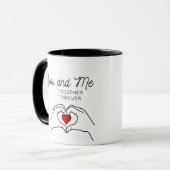 Toi Et Moi Ensemble Pour Toujours Mug (Devant gauche)