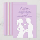 Toi + Moi = Trois faire-part de grossesse (Devant / Derrière)