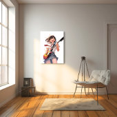 Toile アートパネル Art Panel｜ギターJK02 寿司娘 GenerativeAI