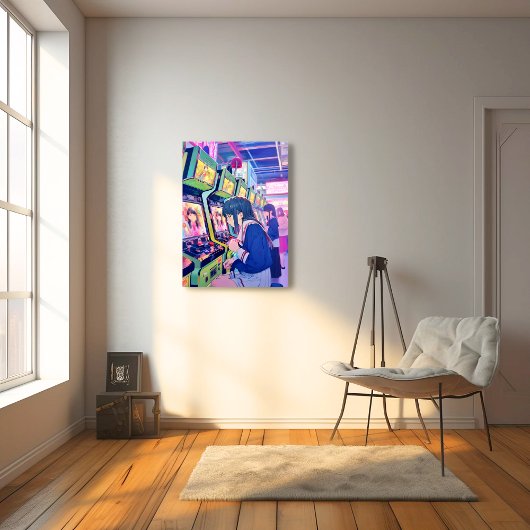 Toile アートパネル Art Panel|ゲーセンJK 寿司娘 GenerativeAI