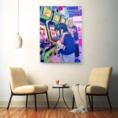 Toile アートパネル Art Panel|ゲーセンJK 寿司娘 GenerativeAI