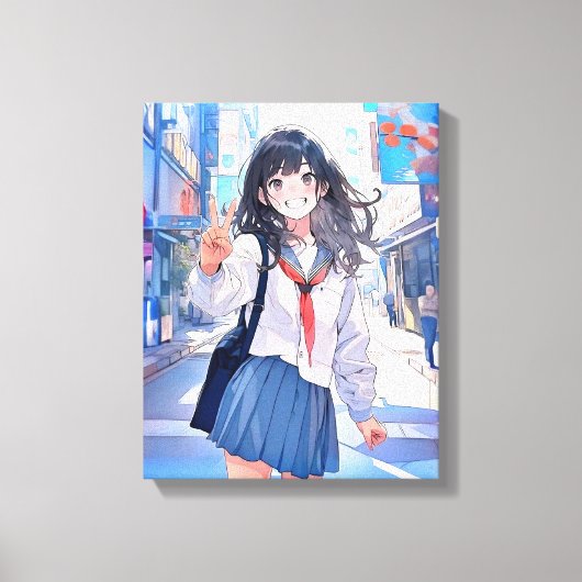 Toile アートパネル Art Panel|寄り道JK 寿司娘 GenerativeAI (Recto)