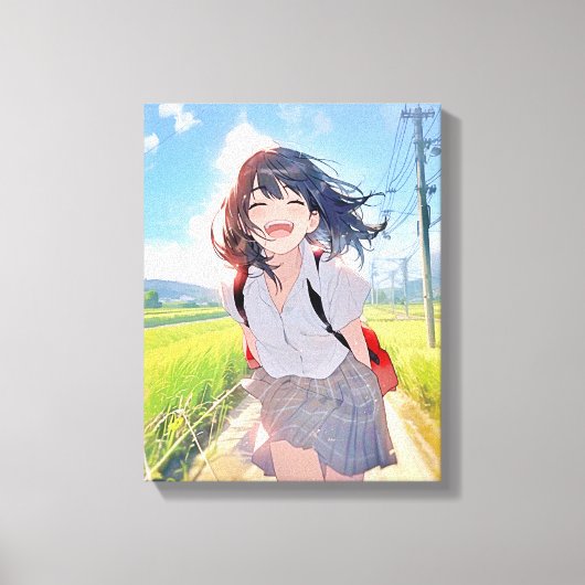 Toile アートパネル Art Panel|帰宅JK 寿司娘 GenerativeAI (Recto)