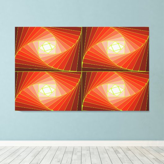 TOILE クワッドスパイラル　レッド (Insitu (Plancher de Bois))