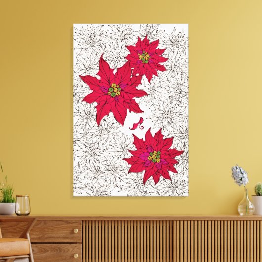 TOILE ポインセチアと赤い靴。オフホワイト (Insitu(Salon))