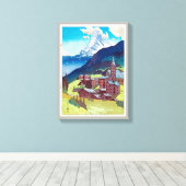 Toile マ'hiroshi Yoshida, タ'équitation, Hiroshi, Woodcut (Insitu (Plancher de Bois))