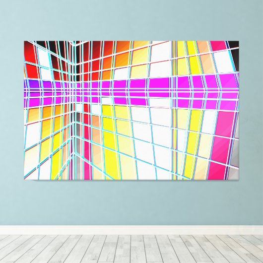 TOILE モンドリアンシティ10 (Insitu (Plancher de Bois))