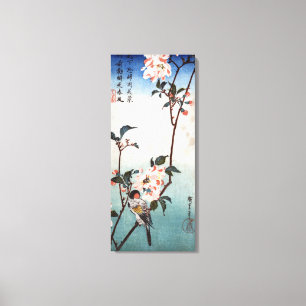Toile 八 重 桜 鳥, 広 cerise, 重 fleurs & oiseaux, Hiroshige,